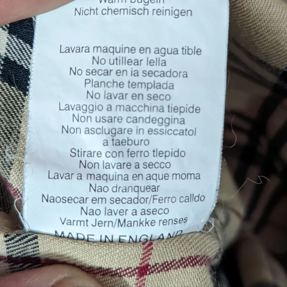 Authentic Burberrys Nova Check Shirt Large made in England - Picture 11 of 14